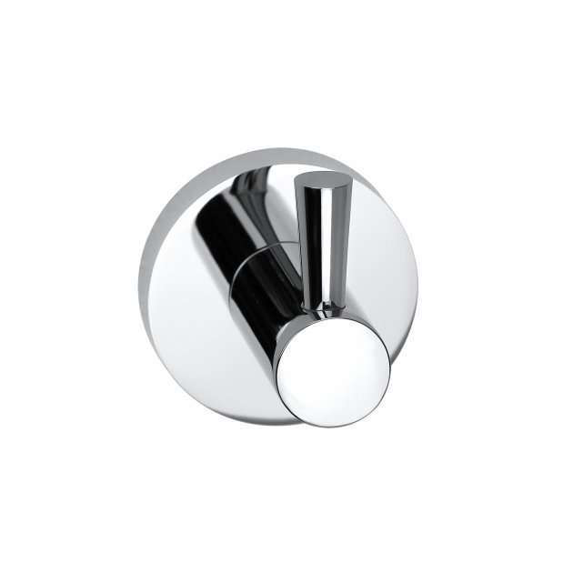 Bristan Modern Round Brass Robe Hook - Chrome - RD HOOK C