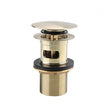 Bristan Round Clicker Basin Waste with Clicker RD Plated Slotted - Brushed Brass - W BASIN04 BB - TAP 'N' SHOWER