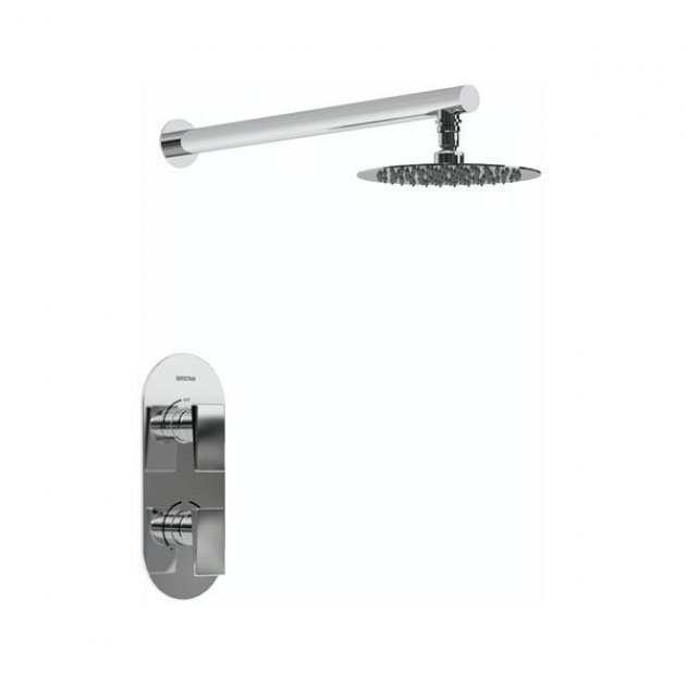 Bristan Sail Fixed Head Dual Concealed Mixer Shower - Chrome - SAIL SHWR PK