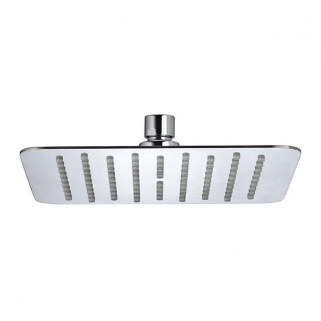 Bristan Slimline 200mm Square Fixed Shower Head - Stainless Steel - FH SLSQ01 C - TAP 'N' SHOWER