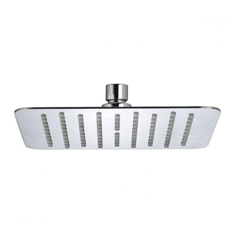 Bristan Slimline 200mm Square Fixed Shower Head - Stainless Steel - FH SLSQ01 C - TAP 'N' SHOWER
