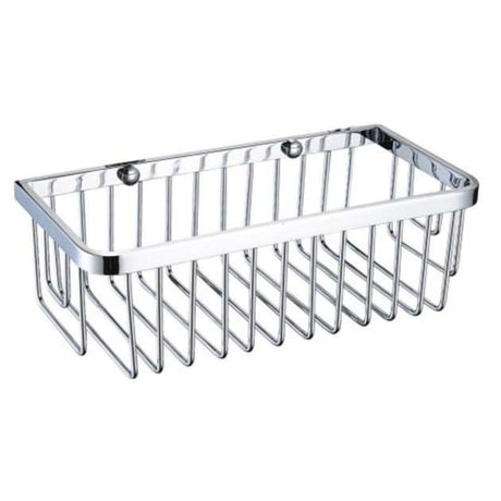 Bristan Modern Small Wall Fixed Wire Basket - Chrome - COMP BASK03 C