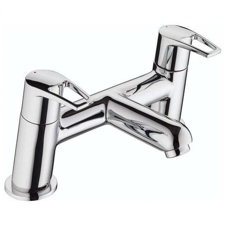 Bristan Smile Modern Manual Pillar Mounted Bath Filler Tap  - Chrome - SM BF C