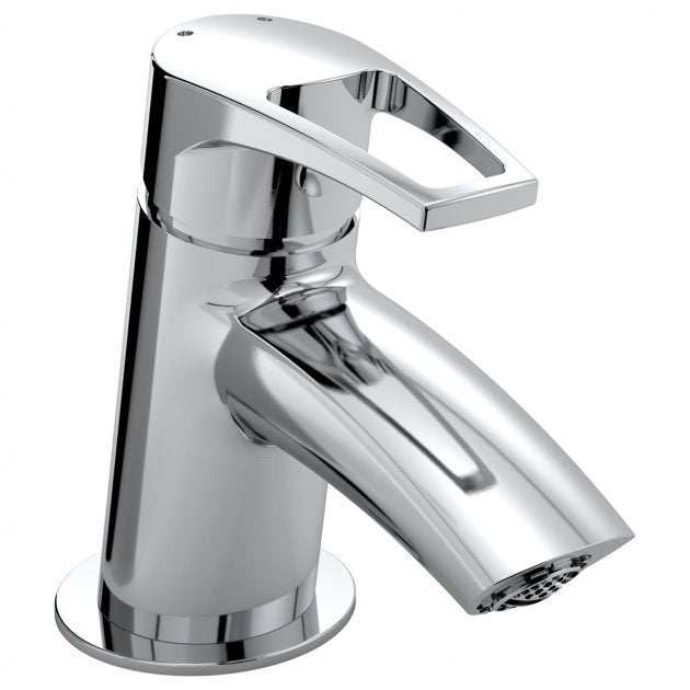 Bristan Smile Modern Round Small Basin Mixer Tap - Chrome - SM SMBAS C - TAP 'N' SHOWER