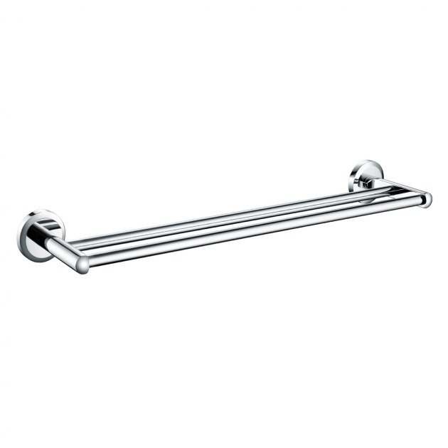 Bristan Solo Wall Mounted Double Brass Towel Rail - Chrome Plated - SO DRAIL C - TAP 'N' SHOWER