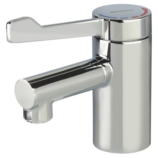 Bristan Solo2 Modern Copper Tails Basin Mixer Tap with Long Lever - Chrome - SOLO2 - T3LL - TAP 'N' SHOWER