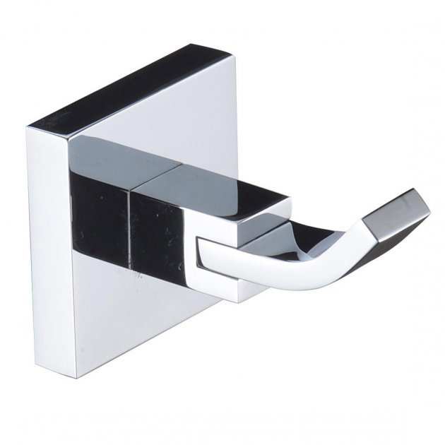 Bristan Modern Square Brass Robe Hook - Chrome Plated - SQ HOOK C