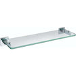 Bristan Square Wall Mounted Glass Shelf - Chrome Plated - SQ SHELF C