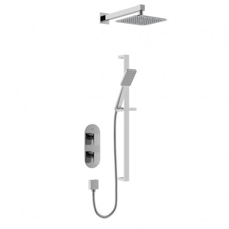 Bristan Tangram Dual Concealed Mixer Shower - Chrome - TANGRAM SHWR PK - TAP 'N' SHOWER