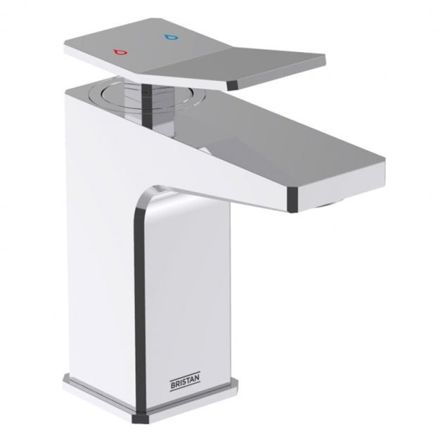 Bristan Tangram 1 Hole Bath Filler Tap Pillar Mounted - Chrome - TAN 1HBF C - TAP 'N' SHOWER