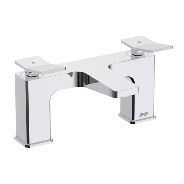 Bristan Tangram Bath Filler Tap Pillar Mounted - Chrome - TAN BF C - TAP 'N' SHOWER