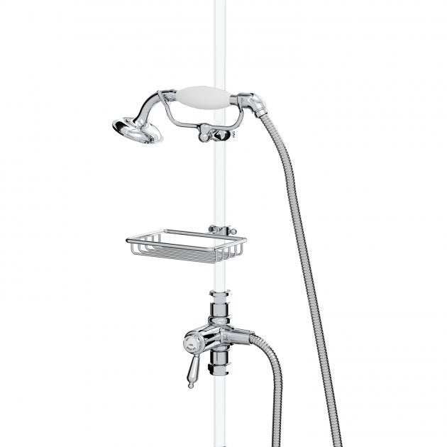 Bristan Traditional In - Line Diverter Kit Two Outlets - Chrome Plated - TD SDIV C - TAP 'N' SHOWER