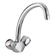 Bristan Value Club Budget Dual Handle Mono Kitchen Sink Mixer Tap - Chrome - VAC BSNK C MT