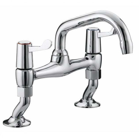 Bristan Value Pillar Bridge Manual Pillar Mounted Kitchen Sink Mixer Tap - Chrome - VAL2 PSNK C CD