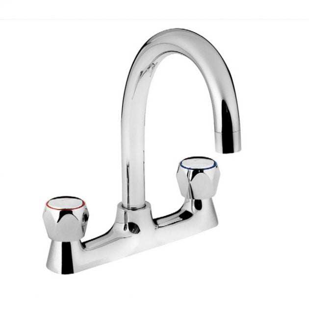 Bristan Value Club Deck Mounted Kitchen Sink Mixer Tap - Chrome - VAC2 DSM C MT - TAP 'N' SHOWER