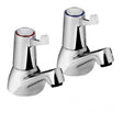 Bristan Lever Bath Pillar Taps - Chrome - VAL2 3/4 C CD - TAP 'N' SHOWER