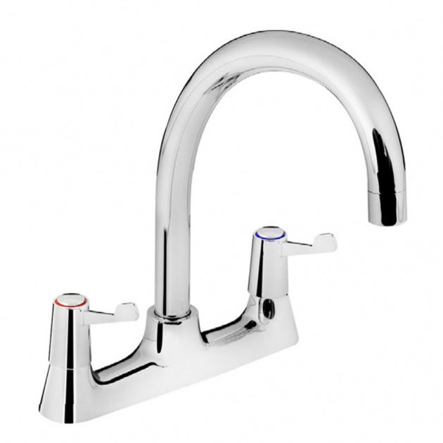 Bristan Value Lever Kitchen Mixer Tap - Chrome - VAL2 DSM C CD - TAP 'N' SHOWER