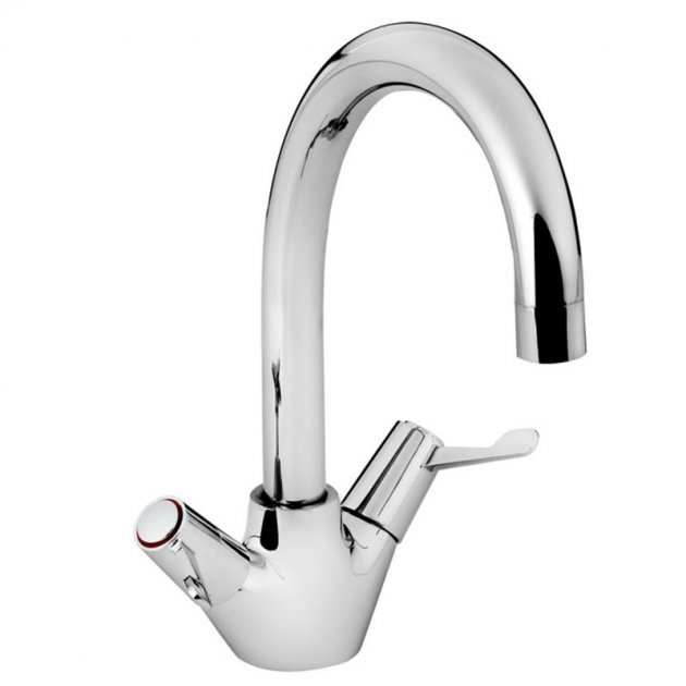 Bristan Value Monobloc Manual Kitchen Sink Mixer Tap - Chrome - VAL2 SNK C CD - TAP 'N' SHOWER