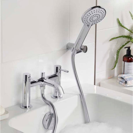 Bristan Mila Bath Shower Mixer Tap - Chrome - MI BSM C - TAP 'N' SHOWER