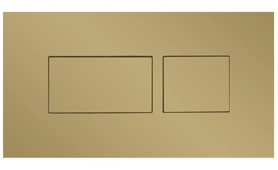 Britton Flush Plate - Brushed Brass - HOX.030BB - TAP 'N' SHOWER
