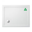 Britton Zamori Anti - Slip Rectangular Shower Tray 1000mm x 800mm - White - Z1167A - TAP 'N' SHOWER