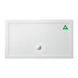 Britton Zamori Anti - Slip Rectangular Shower Tray 1500mm x 800mm - White - Z1181A - TAP 'N' SHOWER