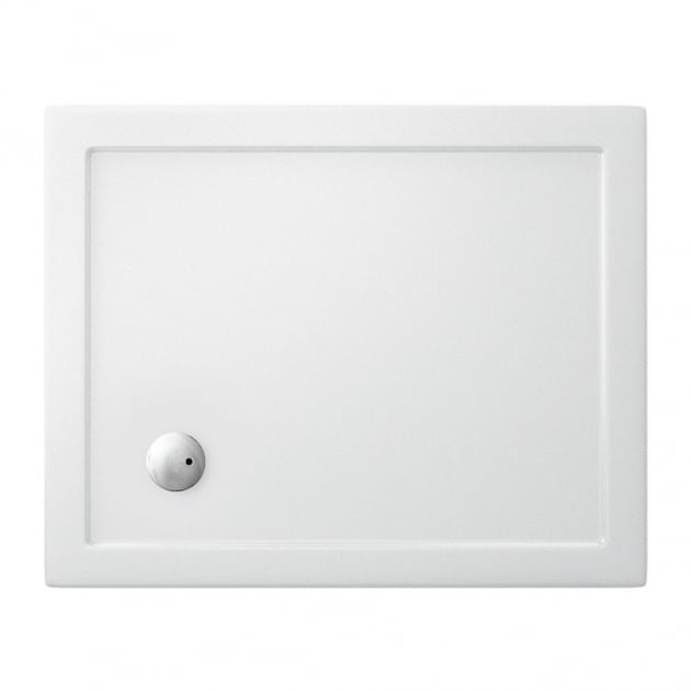 Britton Zamori Rectangular Shower Tray 1100mm x 900mm - White - Z1172 - TAP 'N' SHOWER