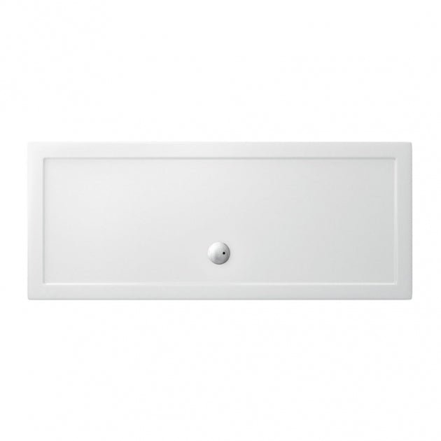 Britton Zamori Rectangular Shower Tray 1700mm x 800mm - White - Z1185 - TAP 'N' SHOWER