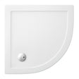 Britton Zamori Quadrant Shower Tray 900mm x 900mm - White - Z1193 - TAP 'N' SHOWER