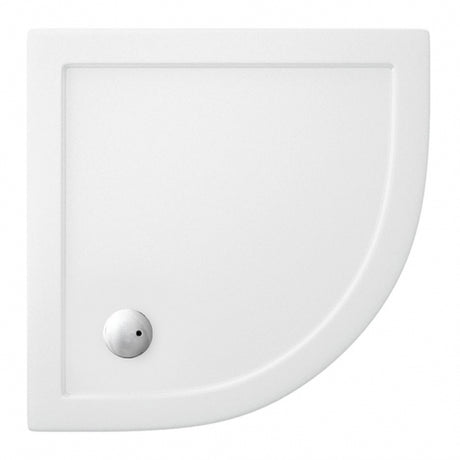 Britton Zamori Quadrant Shower Tray 900mm x 900mm - White - Z1193 - TAP 'N' SHOWER