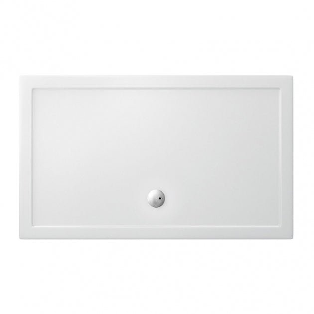 Britton Zamori Rectangular Shower Tray 1500mm x 900mm - White - Z1361 - TAP 'N' SHOWER