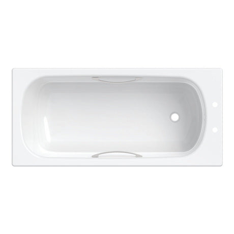 Twyford Celtic Bath 2 Tap Slip Resist with Grips & Legs 1500×700 - White - BS1472WH - TAP 'N' SHOWER
