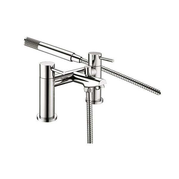 Bristan Blitz Pillar Mounted Bath Shower Mixer Tap - Chrome - BTZ BSM
