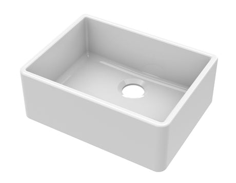 Launde Abbey Fireclay Butler Sink 595 x 450 x 220mm - White - TAP 'N' SHOWER