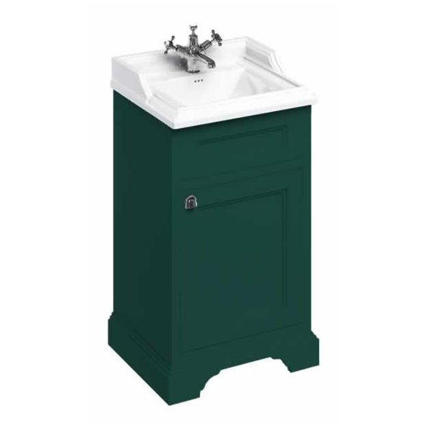 Burlington Classic Freestanding Vanity Unit 50cm - Matt Green - FC8MG - TAP 'N' SHOWER