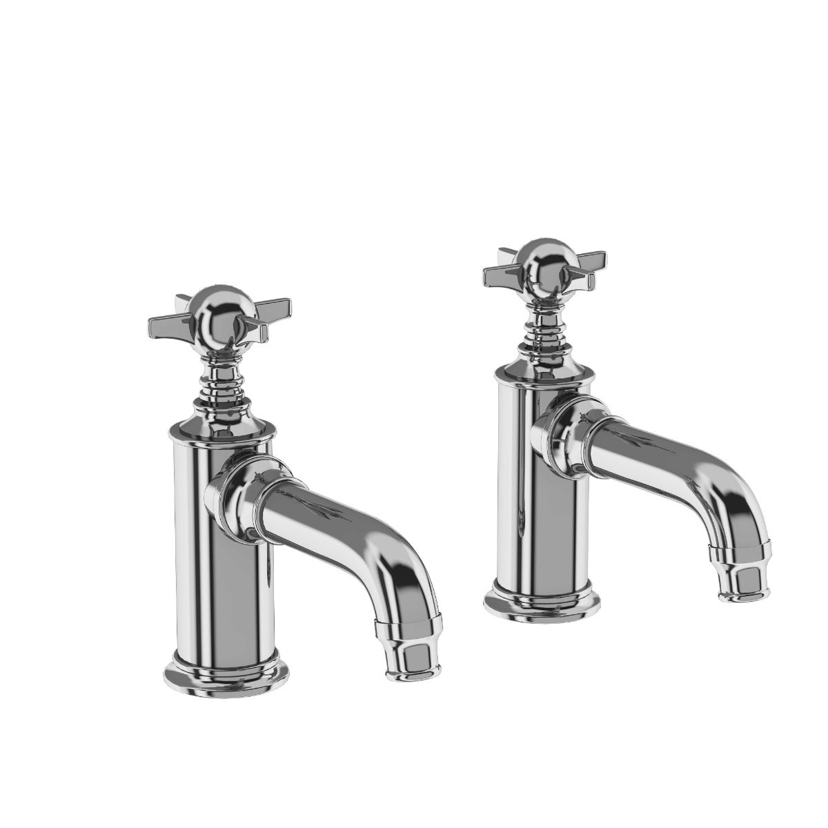 Burlington Arcade Basin Pillar Taps - Chrome - ARC2017CHR - TAP 'N' SHOWER