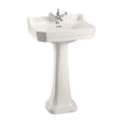 Burlington Edwardian Full Pedestal 680 x 290mm Medici Ivory (Basin & Brassware NOT Included) - P1M - TAP 'N' SHOWER