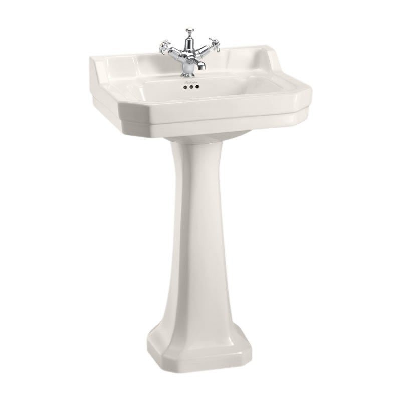 Burlington Edwardian Full Pedestal 680 x 290mm Medici Ivory (Basin & Brassware NOT Included) - P1M - TAP 'N' SHOWER