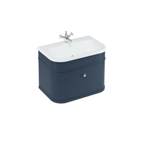 Burlington Chalfont Single Drawer Unit 750mm - Matt Blue - CH75B - TAP 'N' SHOWER
