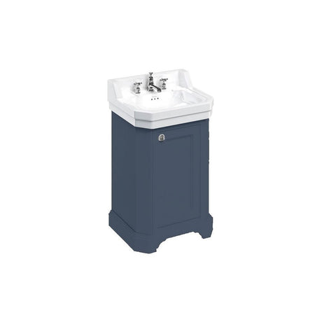 Burlington Freestanding Edwardian Vanity Unit with Single Door - Blue - FC12B - TAP 'N' SHOWER