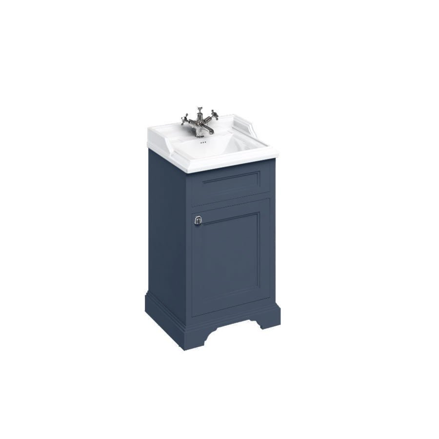 Burlington Freestanding Vanity Unit with Single Door 500mm - Blue - FC8B - TAP 'N' SHOWER