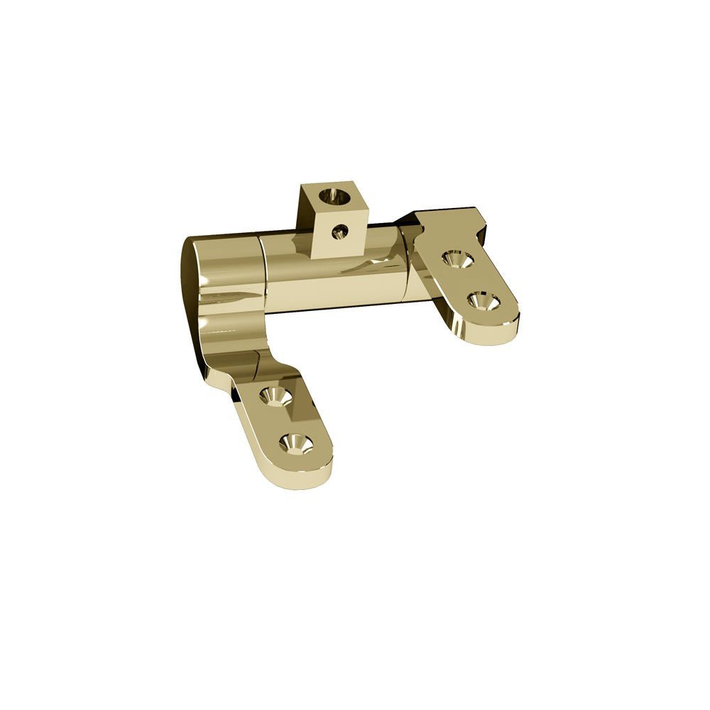 Burlington Riviera Soft Close Toilet Seat Hinges (Pair) Gold - RIV030 - TAP 'N' SHOWER