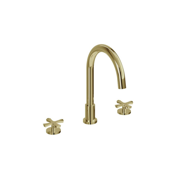 Burlington Riviera Deck Mounted Bath Filler 3 Tapholes - Gold - RIV32GOLD - TAP 'N' SHOWER