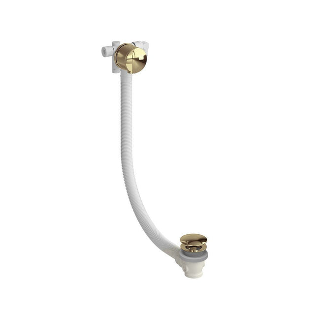Burlington Riviera Overflow Bath Filler with Click Clack Waste - Gold - RIV36GOLD - TAP 'N' SHOWER