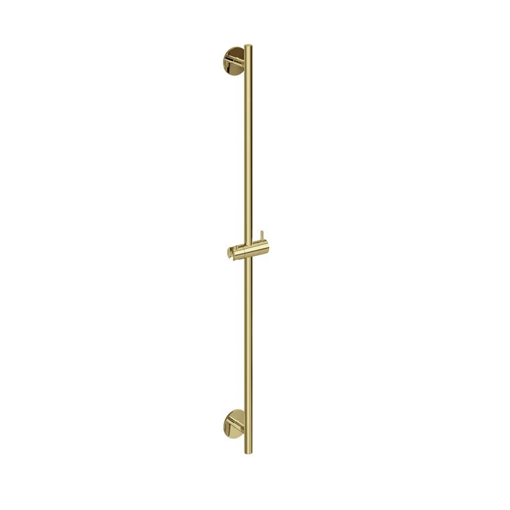 Burlington Riviera Slide Bar with Adjustable Bracket 100mm - Gold - RIV37GOLD - TAP 'N' SHOWER