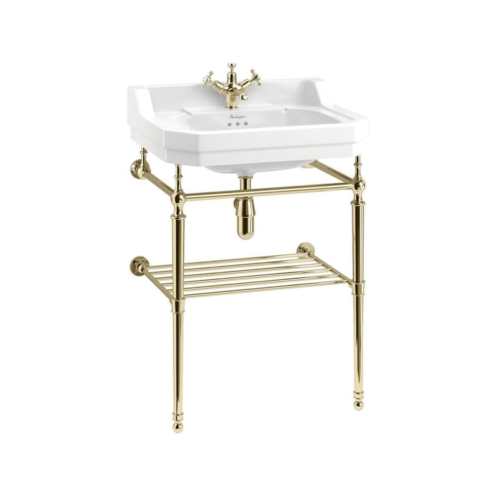 Burlington Optional Towel Rack (for 560/580mm Basin Wash Stand) Gold - T22ASGOLD - TAP 'N' SHOWER