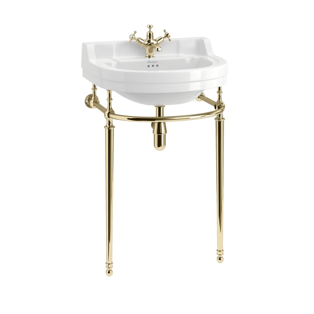 Burlington Basin Wash Stand (for 560mm Round Basin) - Gold - T24AGOLD - TAP 'N' SHOWER