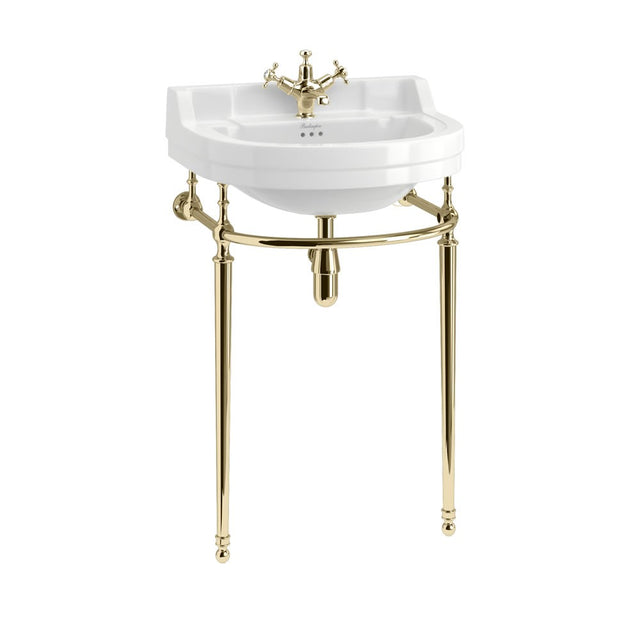 Burlington Basin Wash Stand (for 560mm Round Basin) - Gold - T24AGOLD - TAP 'N' SHOWER