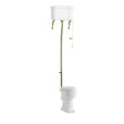 Burlington High Level WC Flush Pipe Kit (WC Pan & Cistern NOT Included) Gold - T30GOLD - TAP 'N' SHOWER