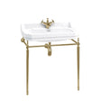 Burlington Edwardian Chrome Stand for 80cm Basin - Gold - T50GOLD - TAP 'N' SHOWER